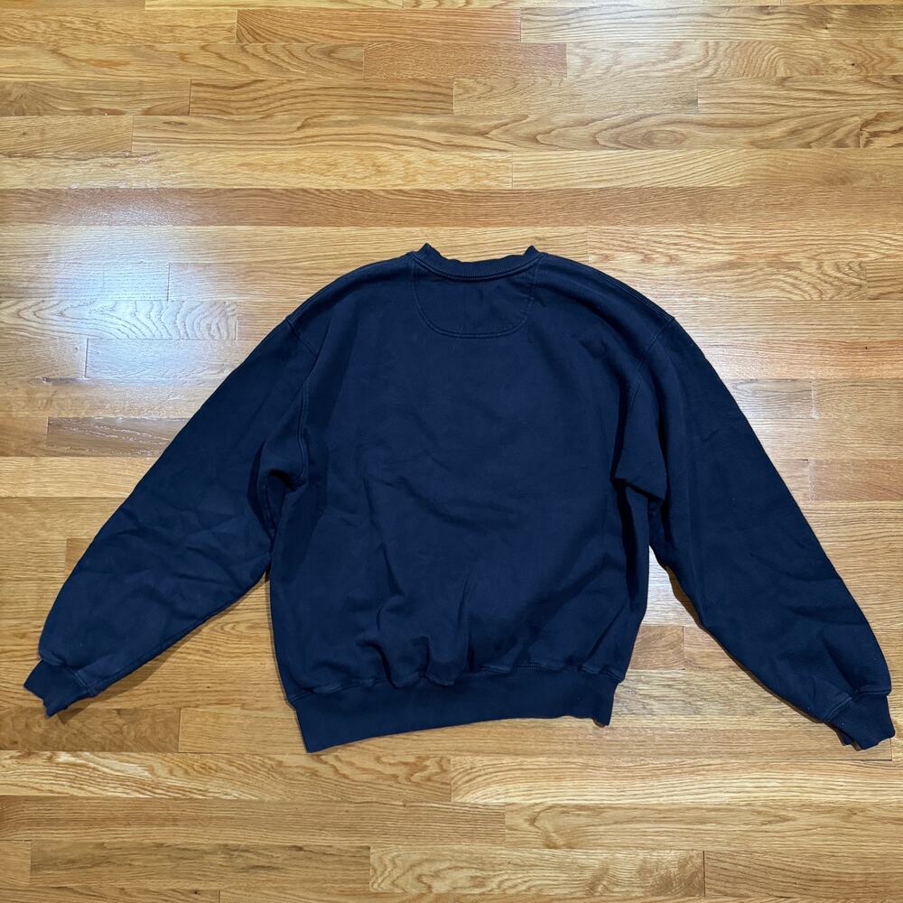 Vintage Champion Sweatshirt Birds & Flowers Graphic Print Womens Large Navy - Picture 3 of 3